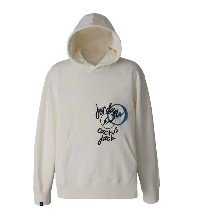 Travis Scott x Jordan x Fragment Hoodie Cream