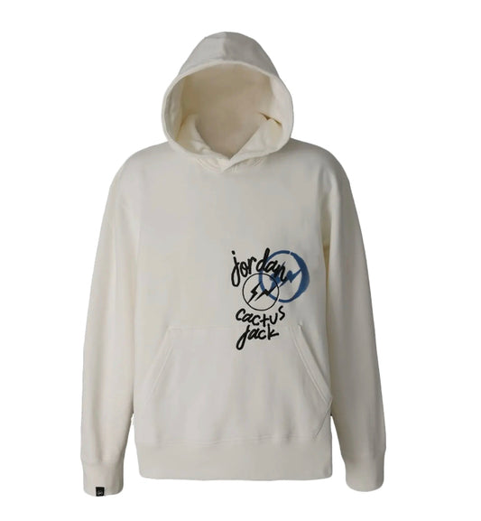 Travis Scott x Jordan x Fragment Hoodie Cream