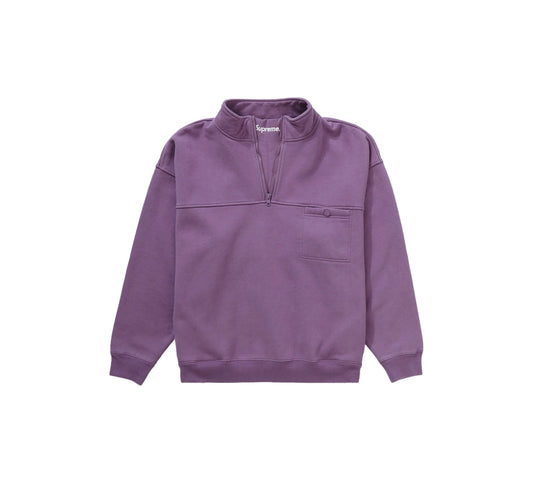Supreme Washed Half Zip Pullover