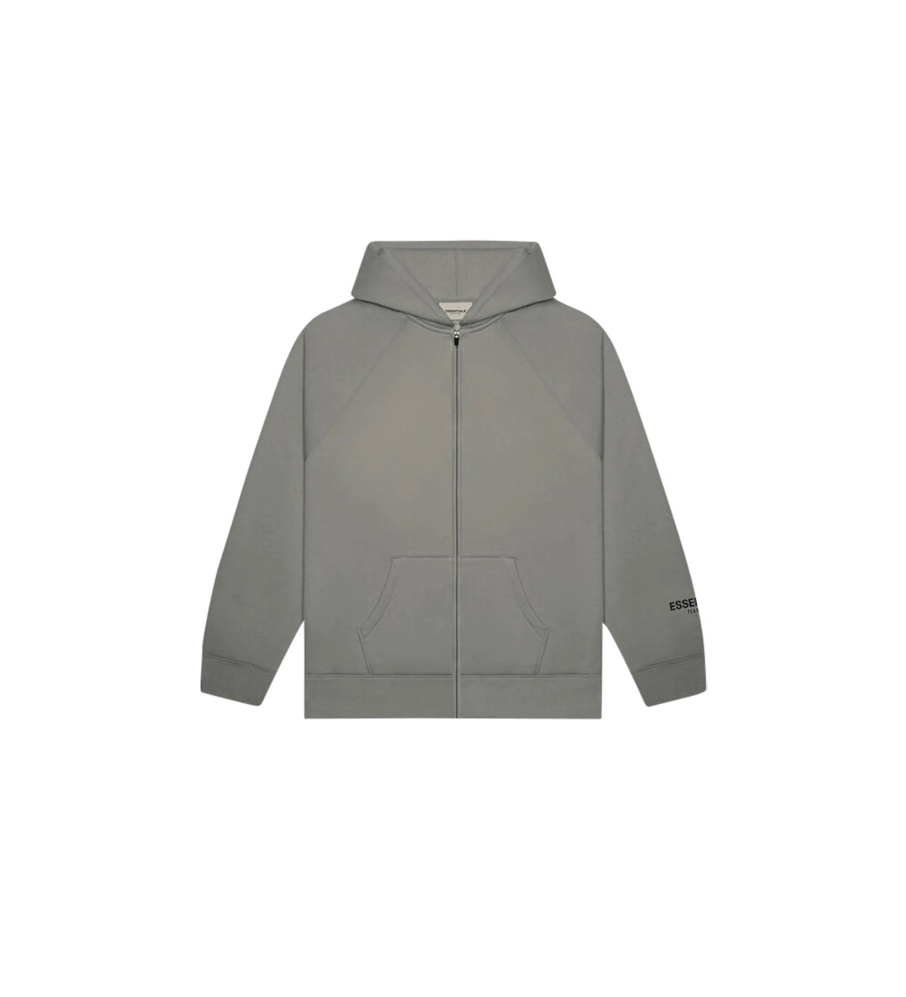 Fear of God Essentials Full Zip Up Hoodie Applique Logo