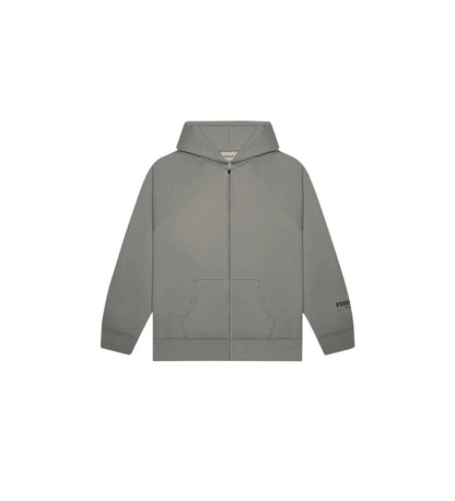 Fear of God Essentials Full Zip Up Hoodie Applique Logo