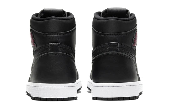 Jordan 1 Retro High Black Satin Gym Red
