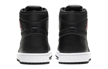 Jordan 1 Retro High Black Satin Gym Red