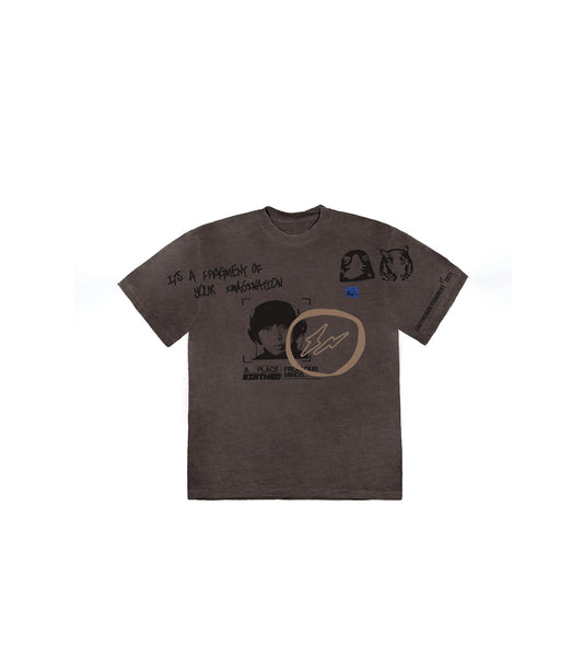 Travis Scott Cactus Jack For Fragment Hiroshi Tee Brown Pepper