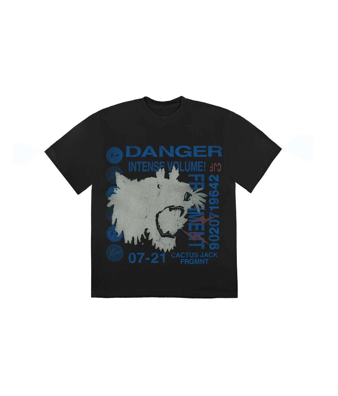 Travis Scott Cactus Jack For Fragment Danger Tee Washed Black