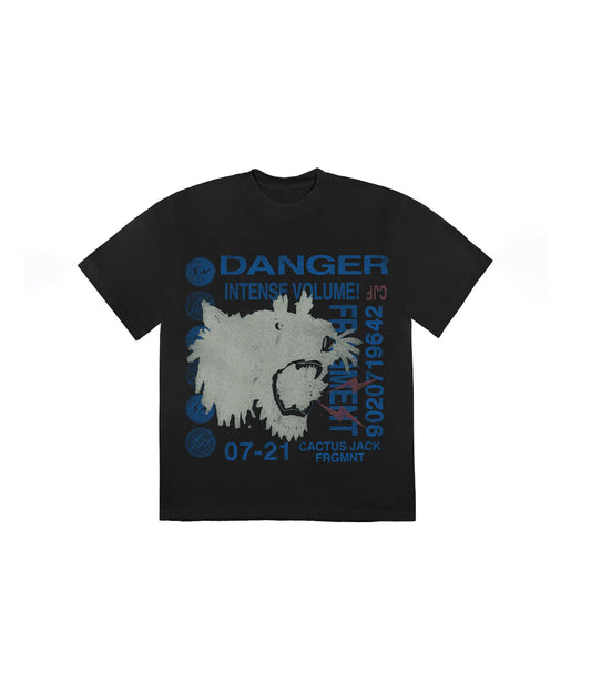 Travis Scott Cactus Jack For Fragment Danger Tee Washed Black