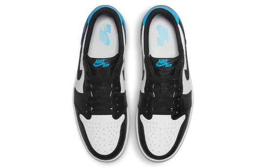 Jordan 1 Retro Low OG Black Dark Powder Blue