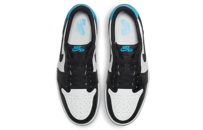 Jordan 1 Retro Low OG Black Dark Powder Blue