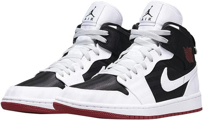 Jordan 1 Mid SE Utility Canvas White Black Gym Red