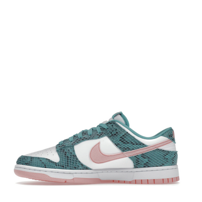 NIke Dunk Low Snakeskin Washed Teal Bleached Coral