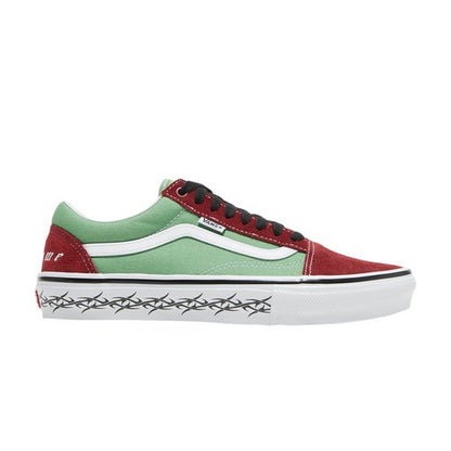 Van Skate Old Skool Supreme Tribal Barbed Wire Green